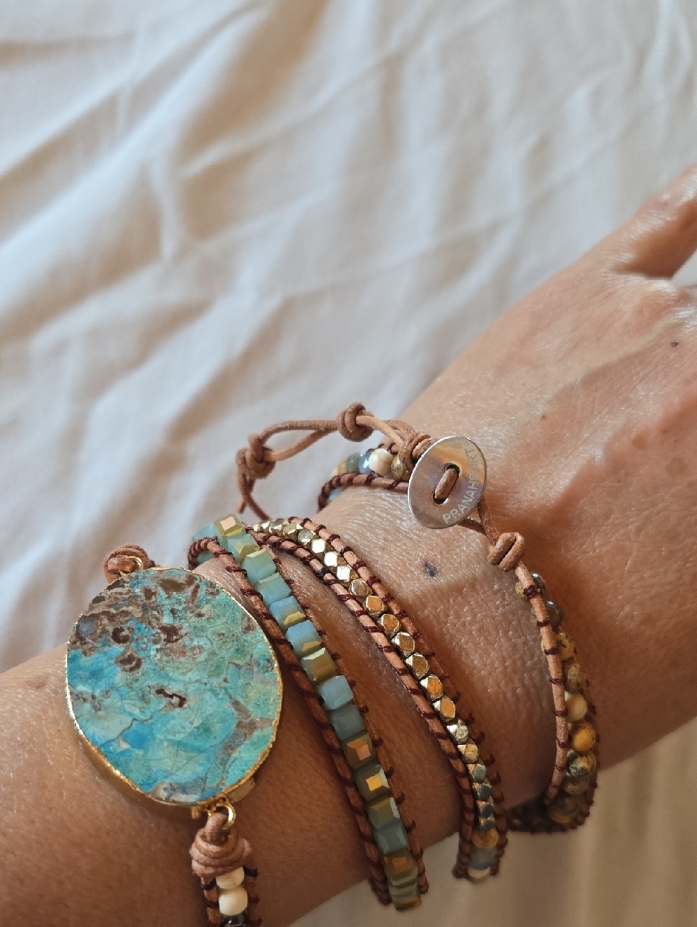Prana Heart Wrap Bracelet